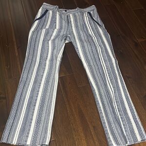 Striped Blue and White Men's Pants